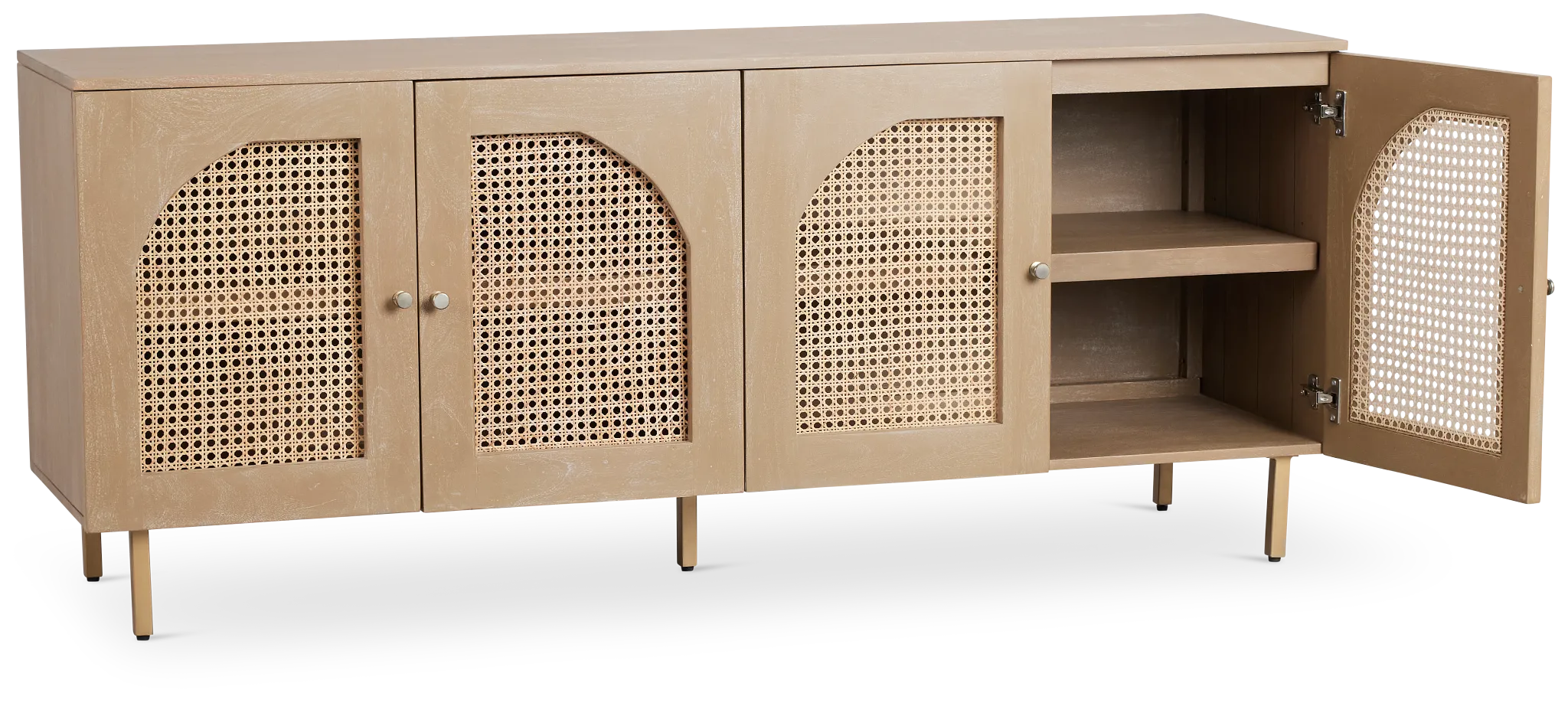 Sarta Light Tone Four-door Cabinet