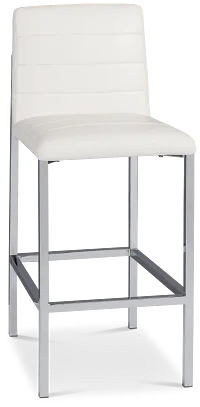 Amalfi White 30" Upholstered Barstool