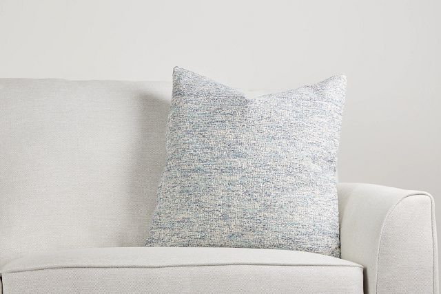 Baxter Light Blue 22" Accent Pillow