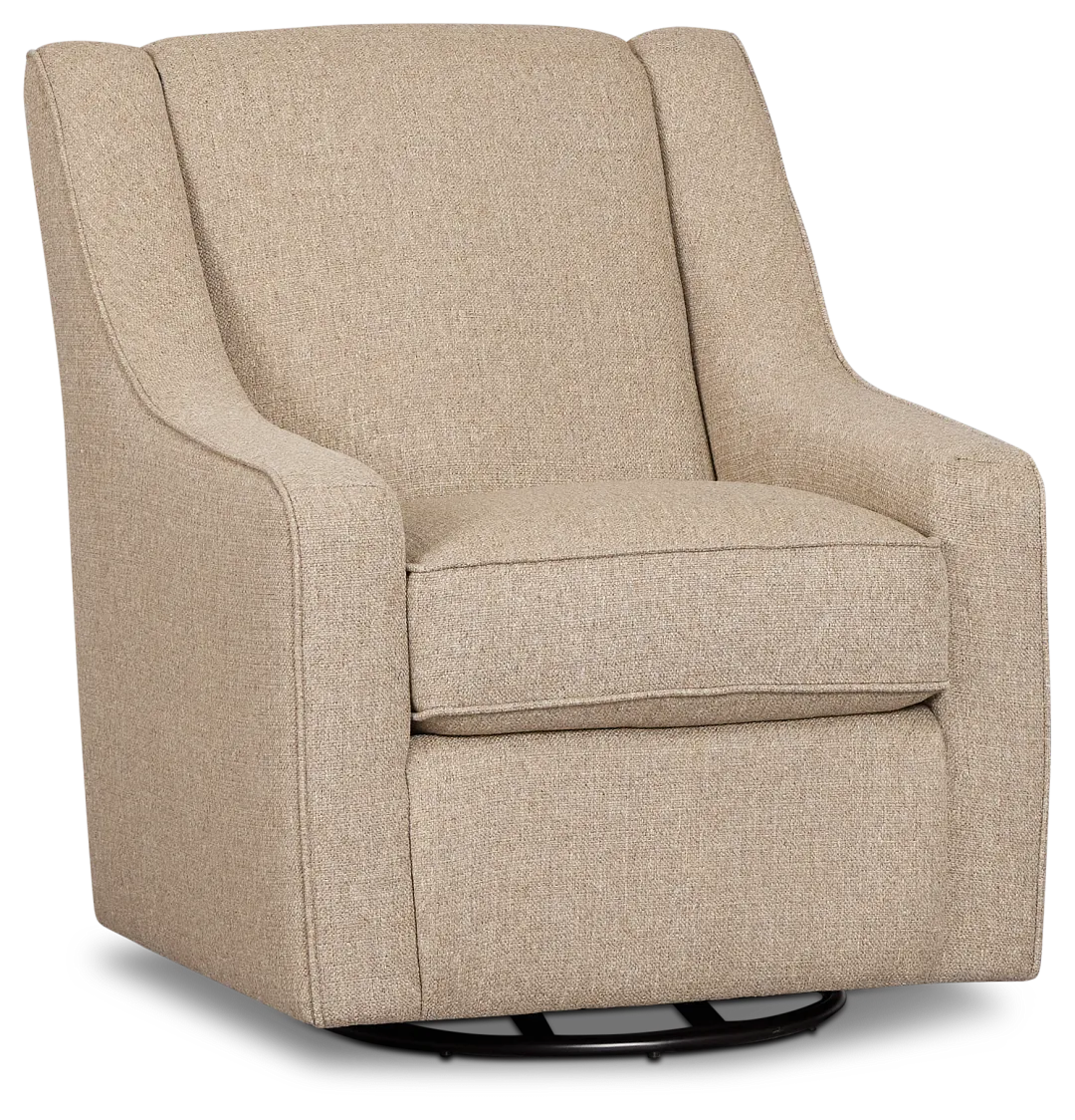 Sinclair Brown Fabric Swivel Chair