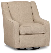 Sinclair Brown Fabric Swivel Chair