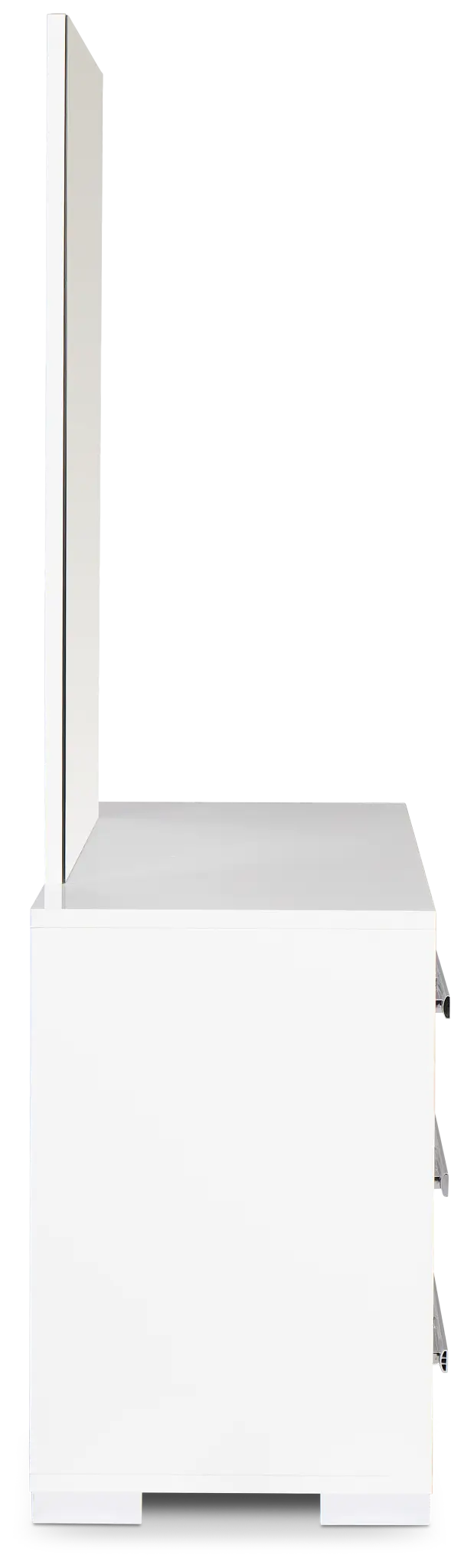 Modena White Dresser & Mirror Modena White Dresser & Mirror