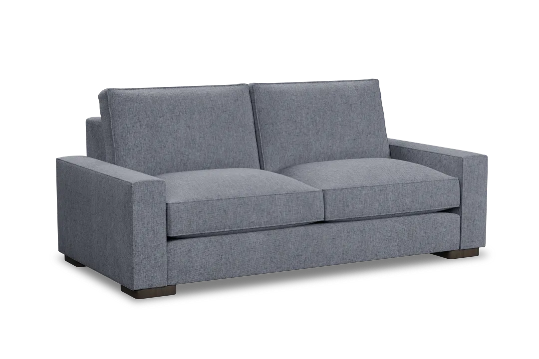 Edgewater Elevation Gray 84" Sofa W/ 2 Cushions