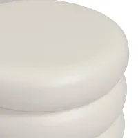 Four Hands West Ivory Concrete Round End Table