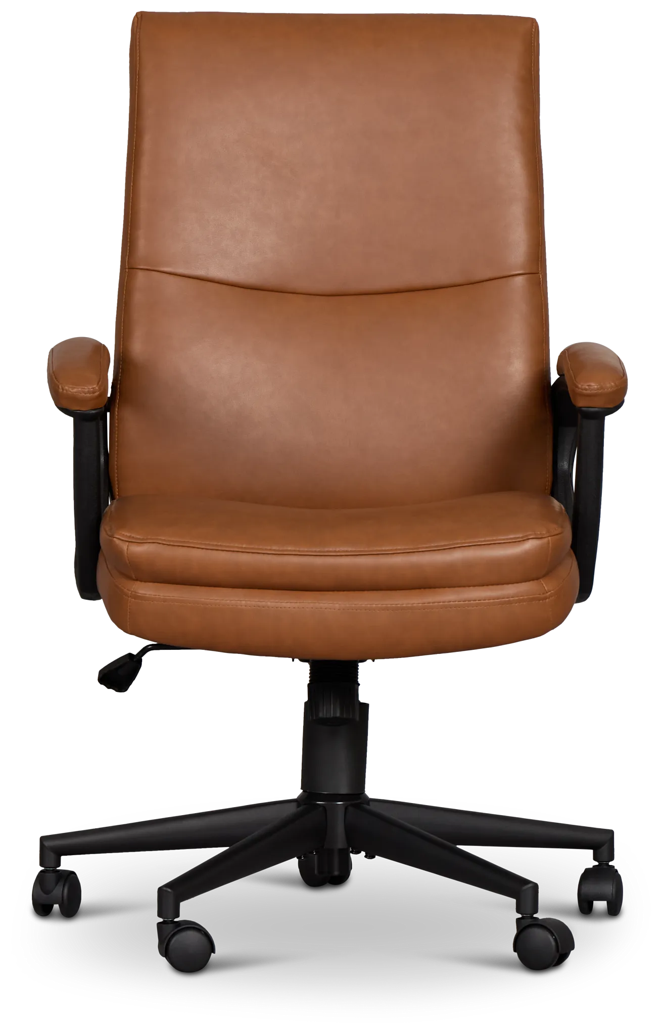 Krista Medium Brown Upholstered Desk Chair
