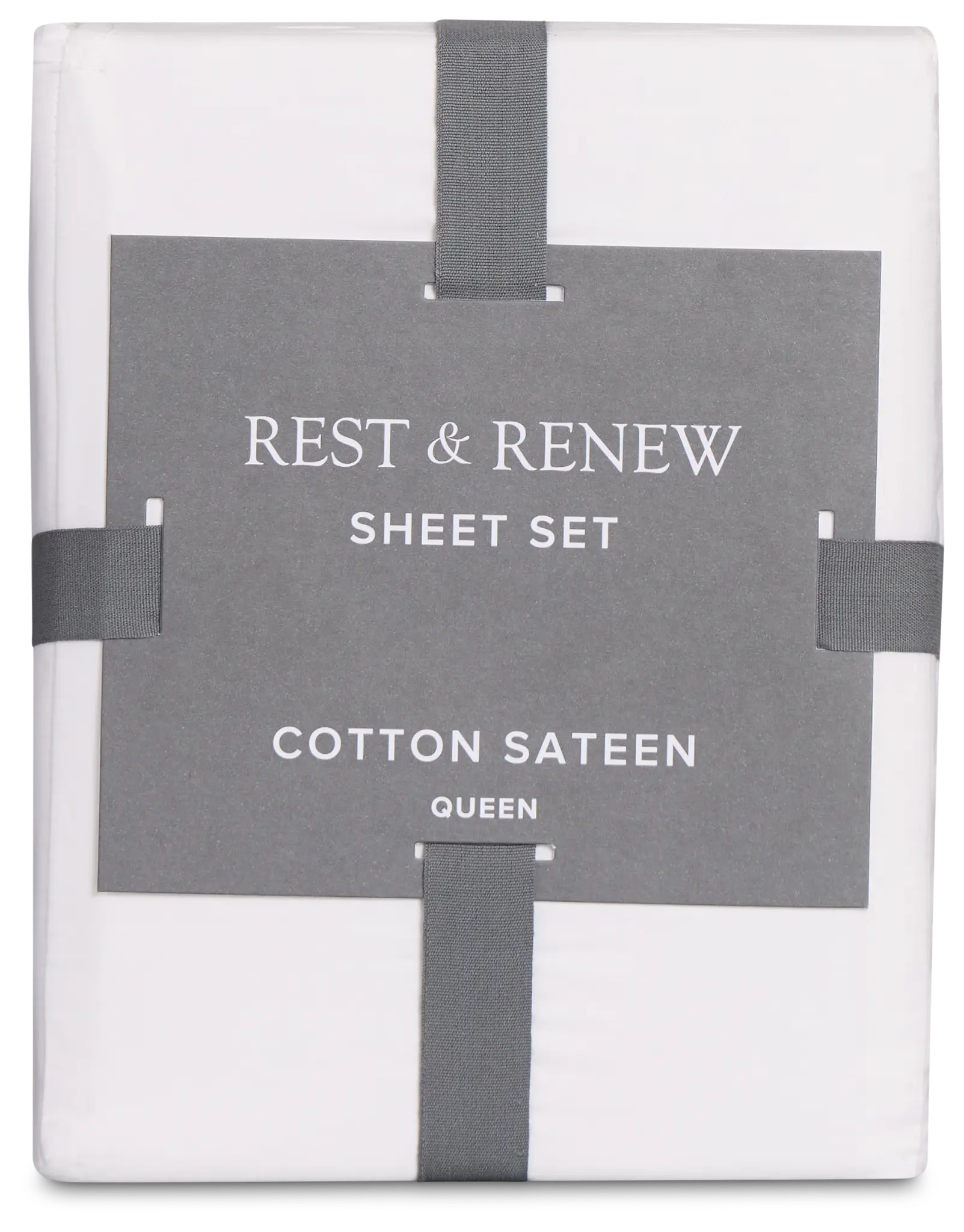 Rest & Renew Cotton Sateen White 300 Thread Sheet Set Rest & Renew Cotton Sateen White 300 Thread Sheet Set