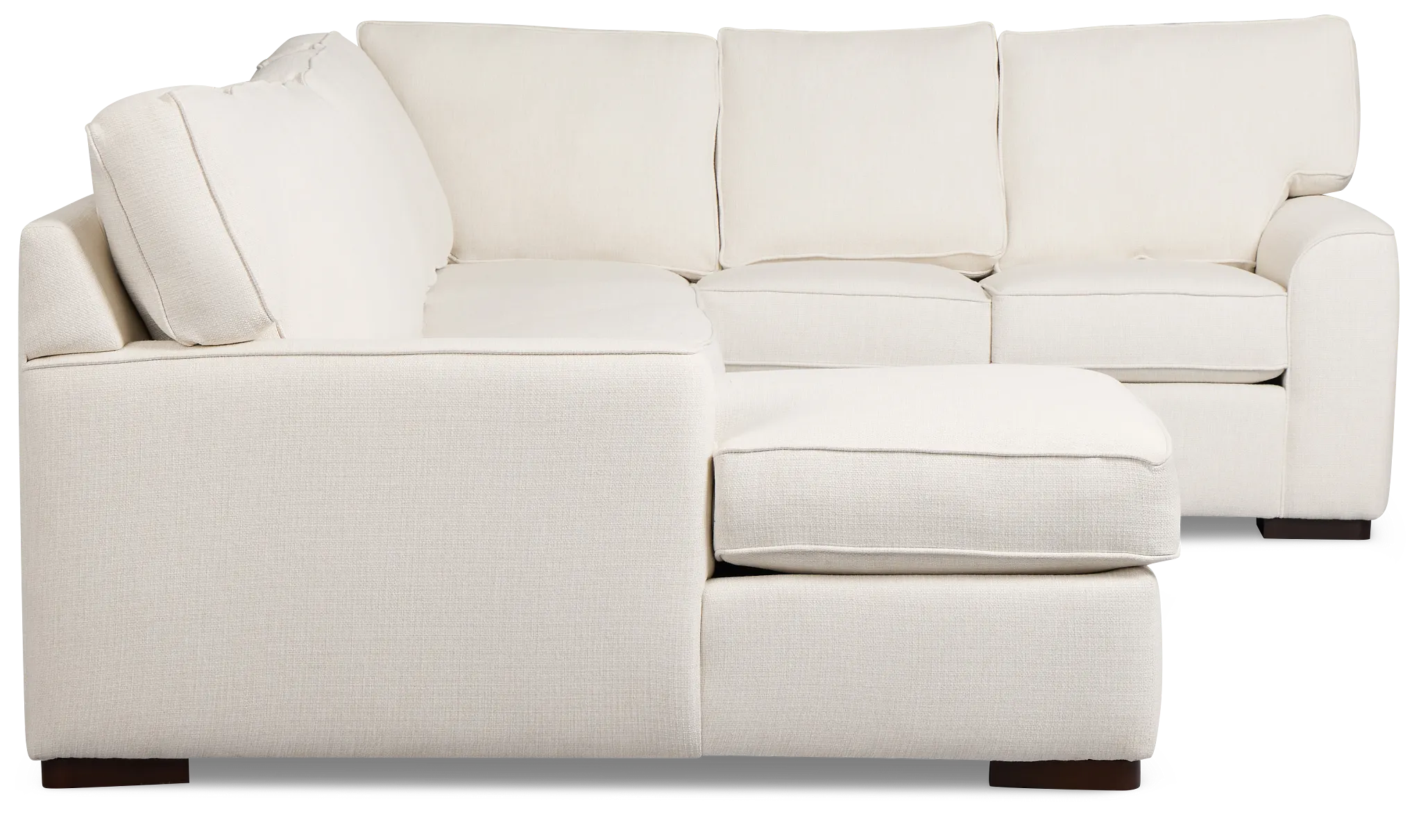 Sinclair Light Beige Fabric Left Chaise Cooling Memory Foam Sleeper Sectional