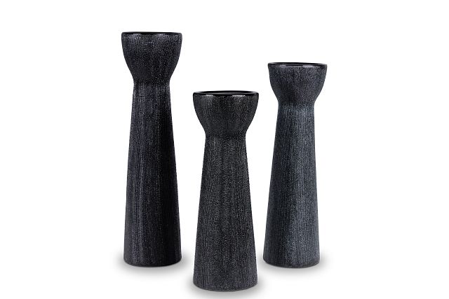 Layland Black Medium Candle Holder