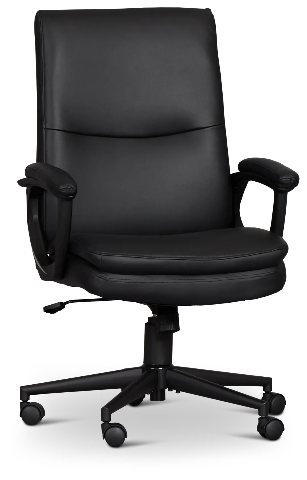 Krista Black Upholstered Desk Chair