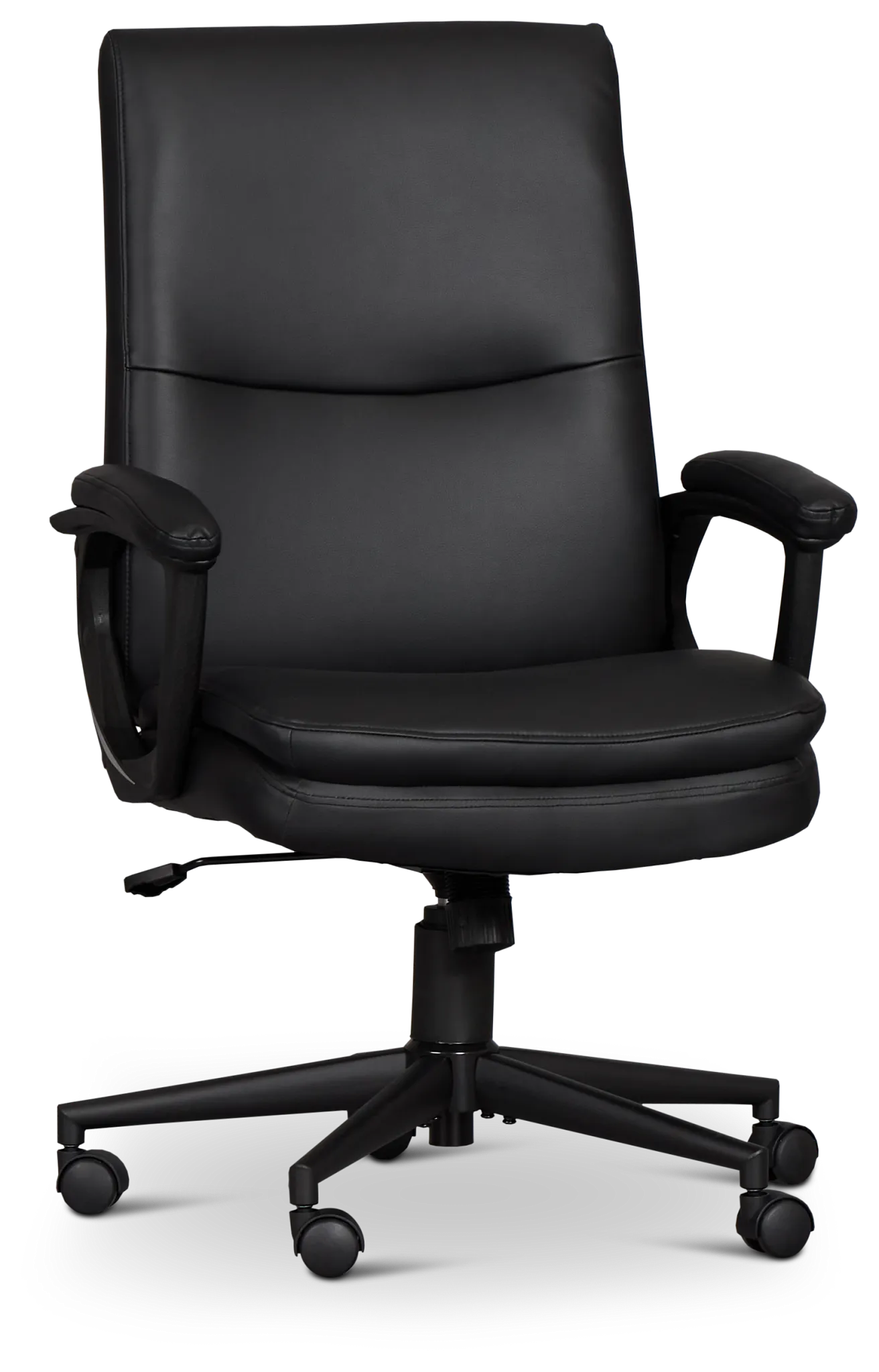 Krista Black Upholstered Desk Chair