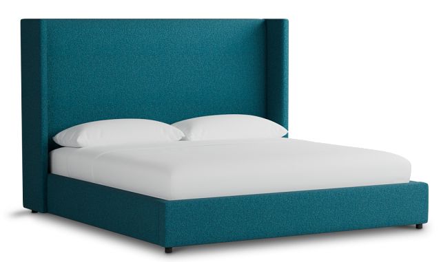 Captiva Elite Teal 60" Upholstered Shelter Bed