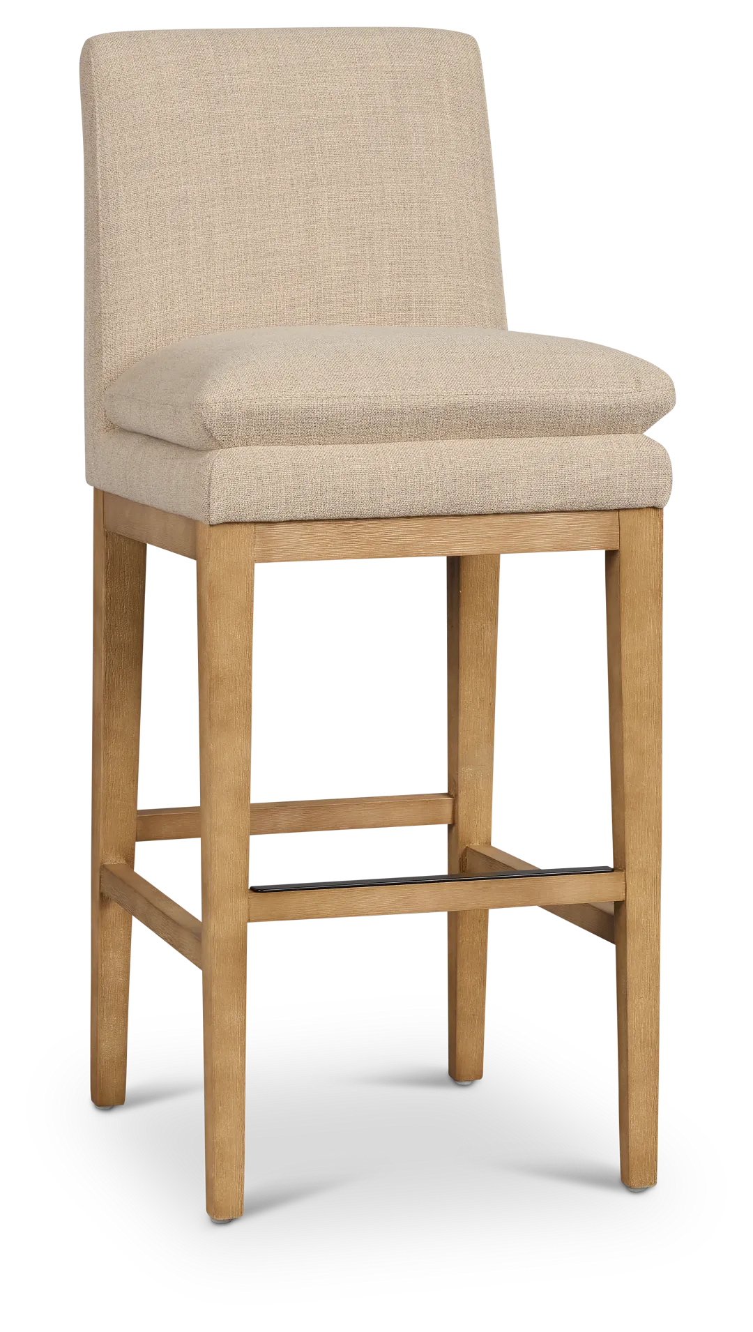 Willow Light Beige Fabric 30" Upholstered Barstool