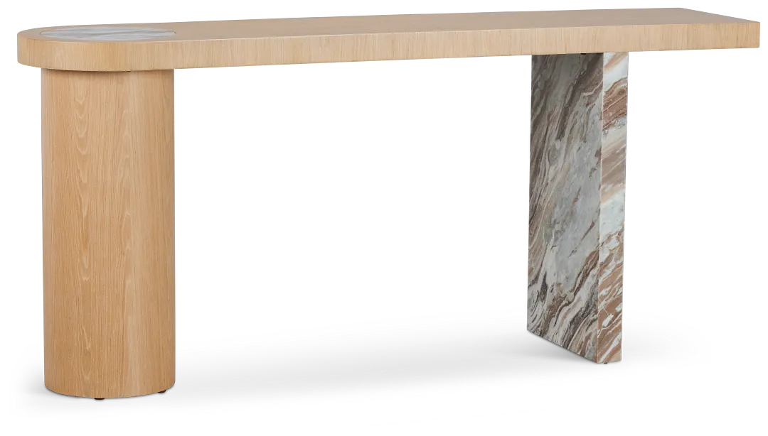Malibu Light Tone Console Table