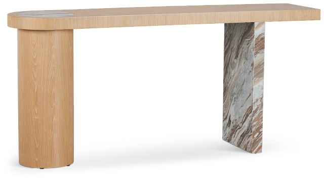 Malibu Light Tone Console Table