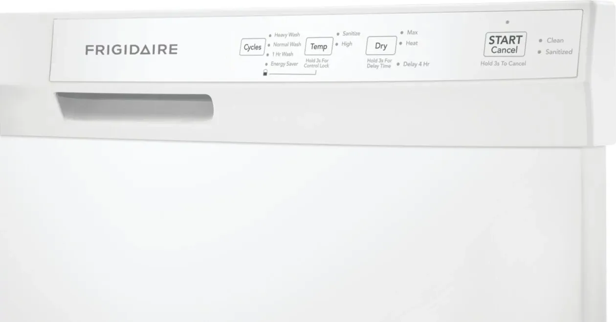 Frigidaire 4314 Series White 24" Built In Dishwasher