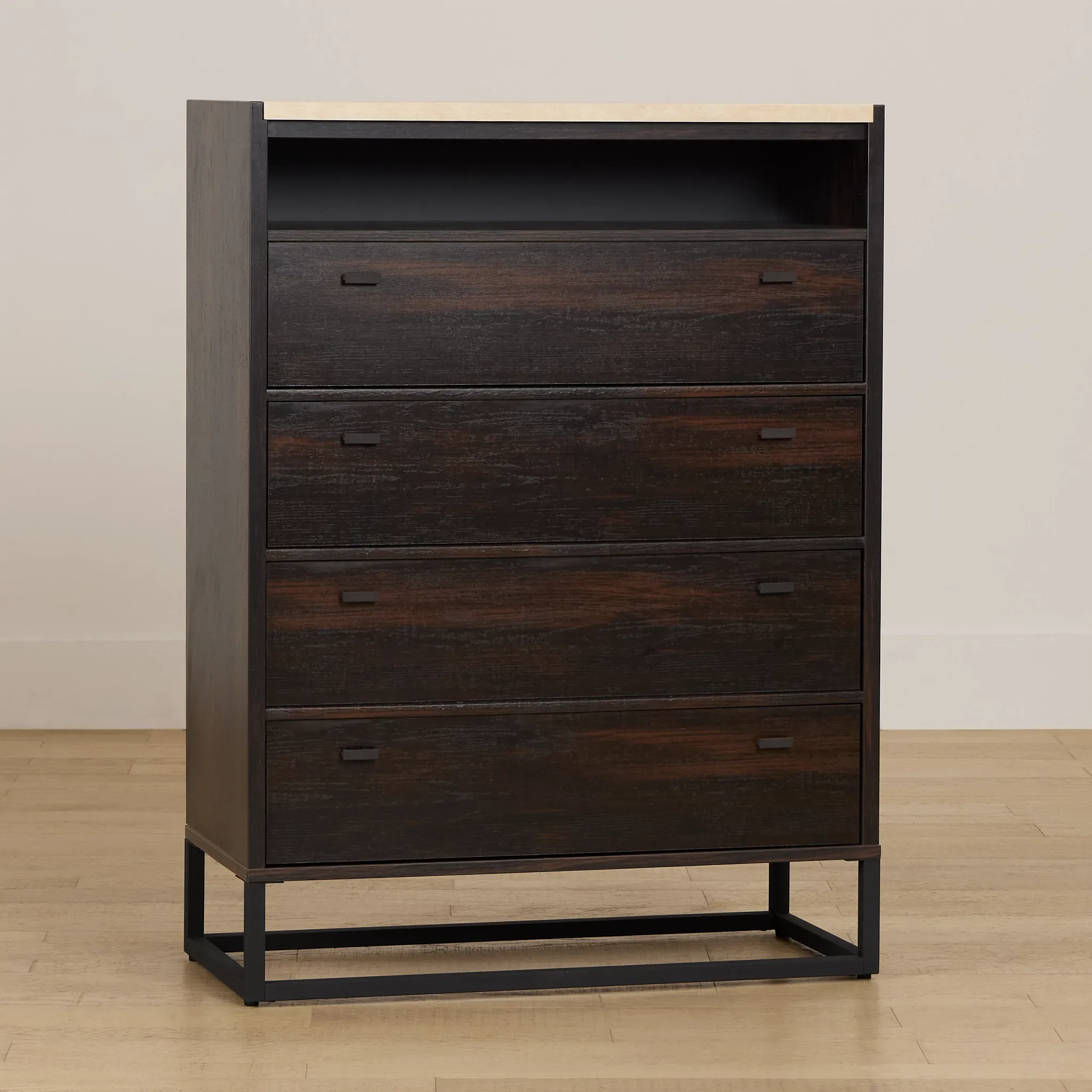 Perry Dark Tone Stone Media Chest