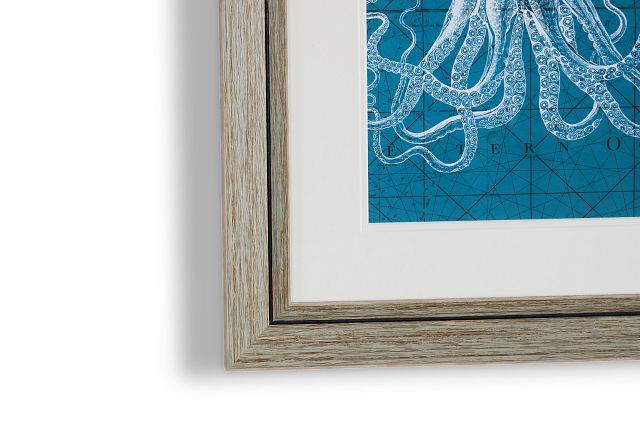 Octet Blue Framed Wall Art