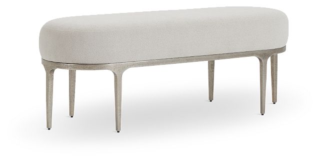 Linea Upholstered Metal Bench (4)
