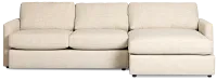 Maxwell Light Gray Fabric Right Chaise Sectional