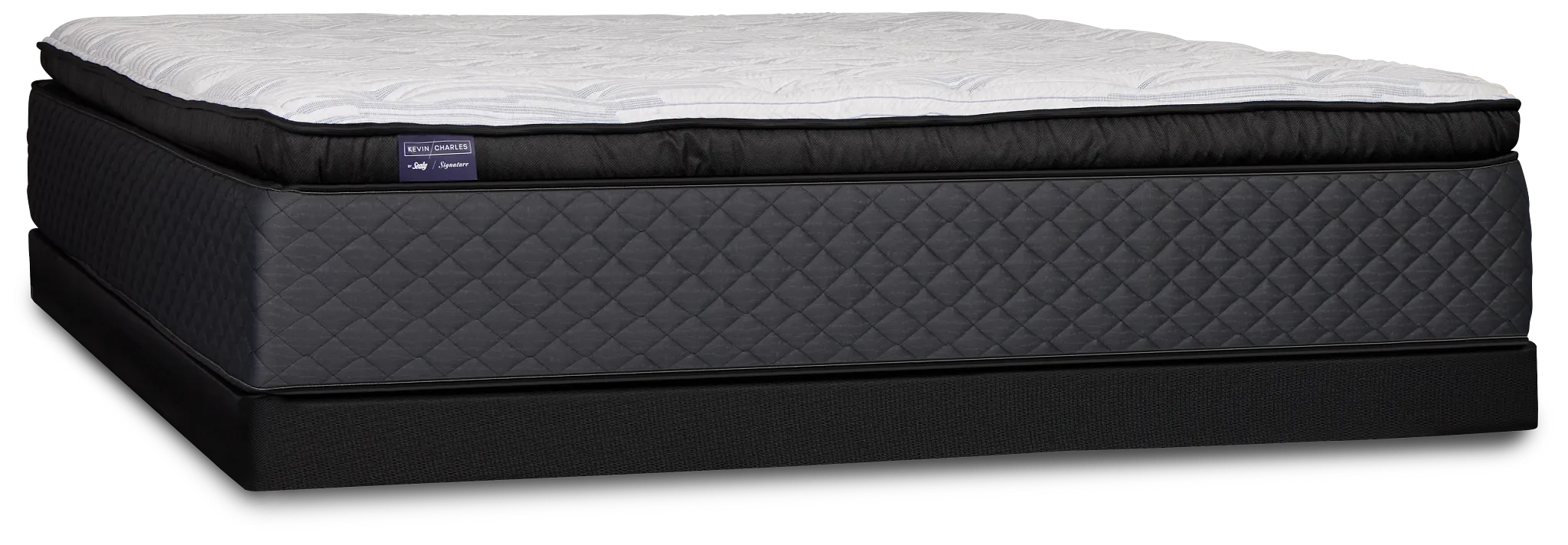 Kevin Charles By Sealy Signature Ultra Plush Low-profile Mattress Set
