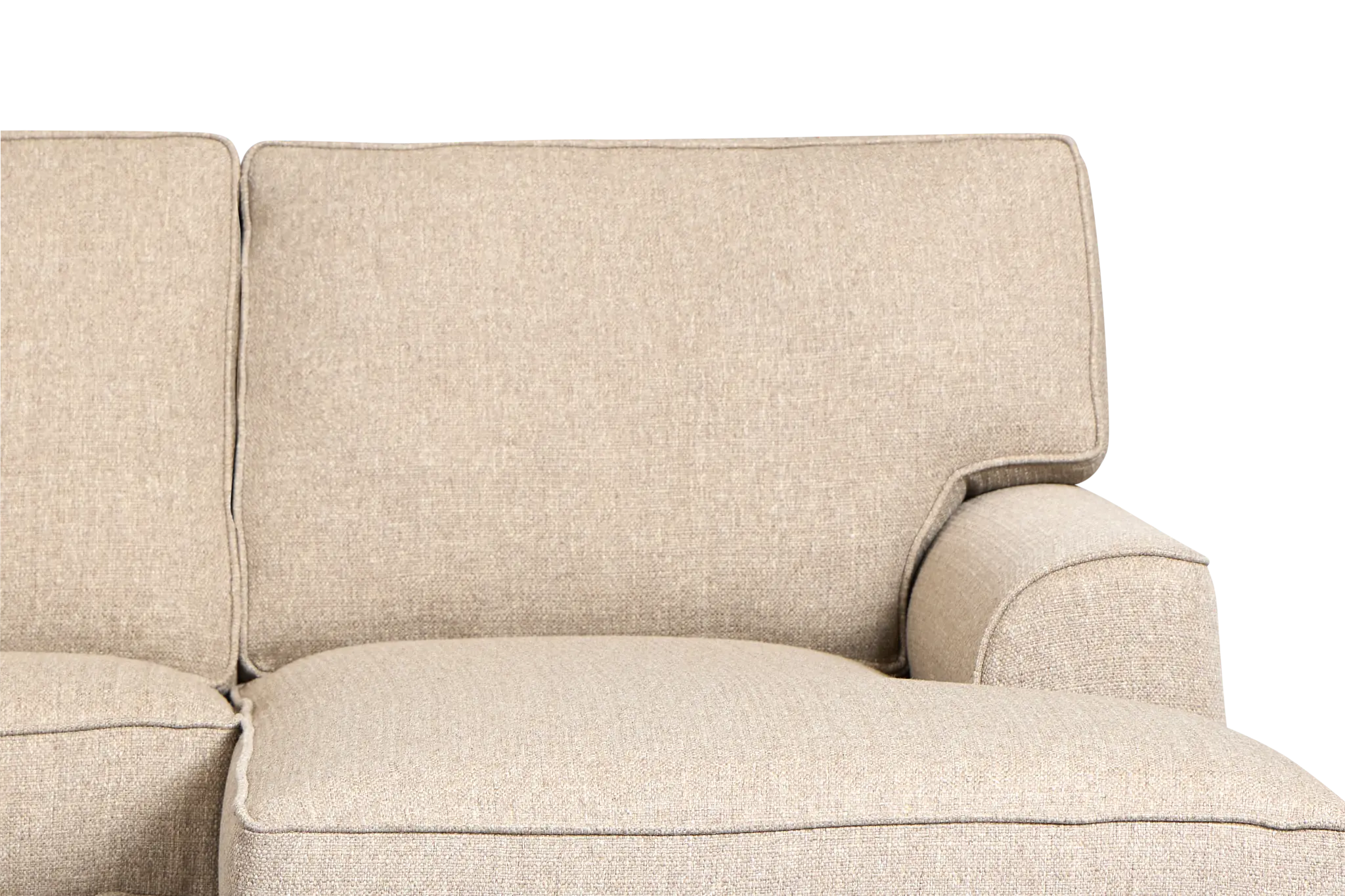 Sinclair Brown Fabric Small Right Chaise Sectional Sinclair Brown Fabric Small Right Chaise Sectional
