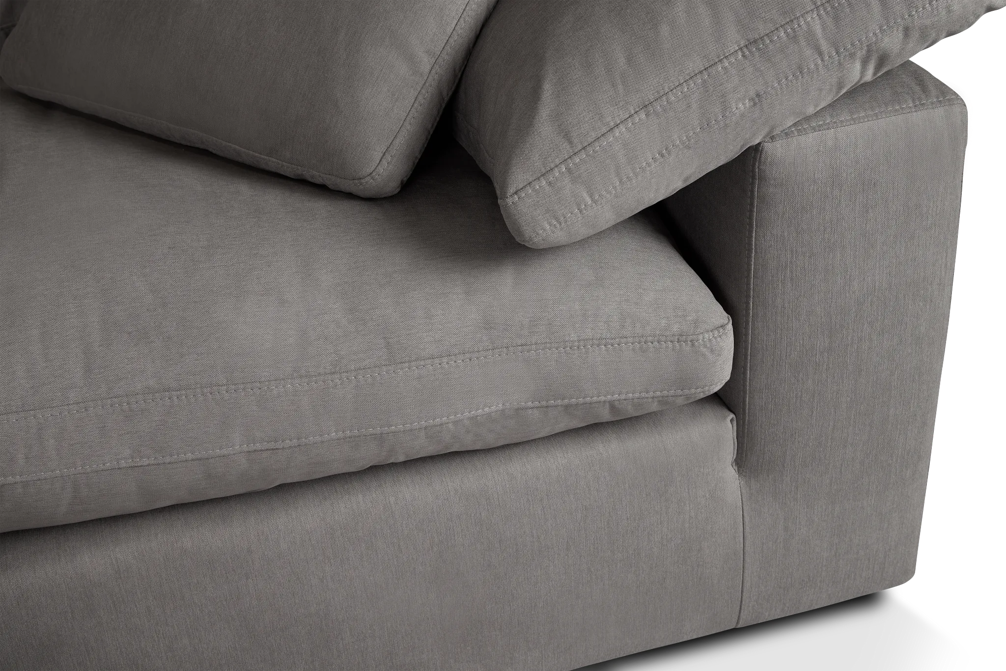 Nixon Light Gray Fabric 4-piece Modular Sectional