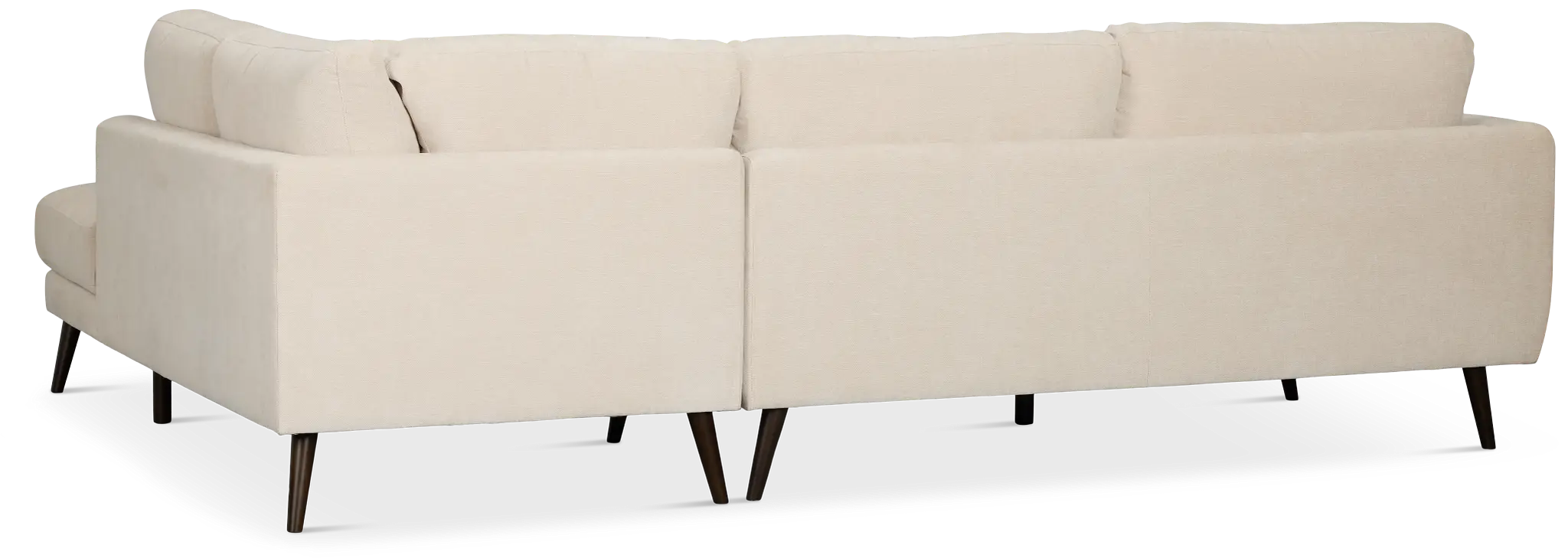 Indie Beige Fabric Small Right Bumper Sectional Indie Beige Fabric Small Right Bumper Sectional
