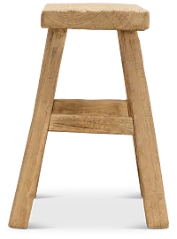 Nash Light Tone Square Accent Stool