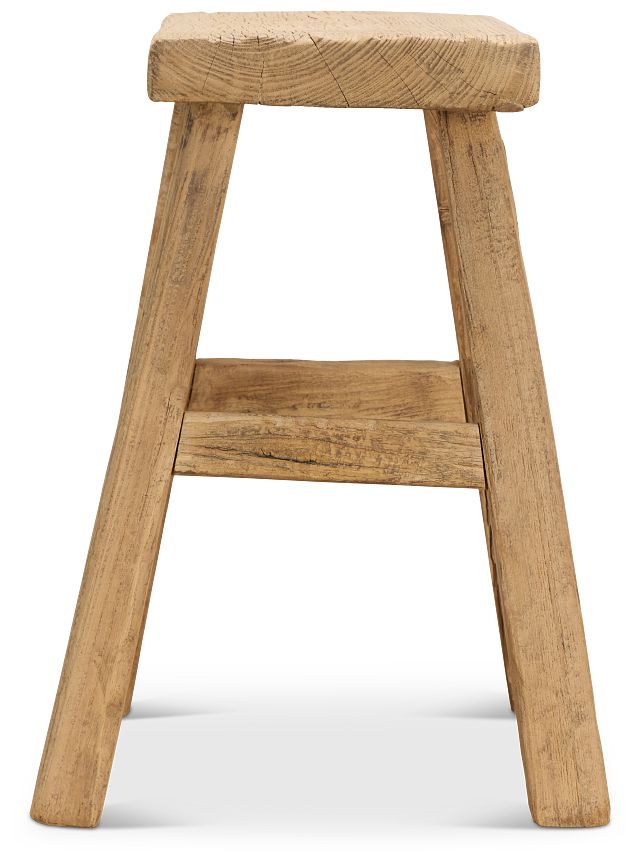 Nash Light Tone Square Stool