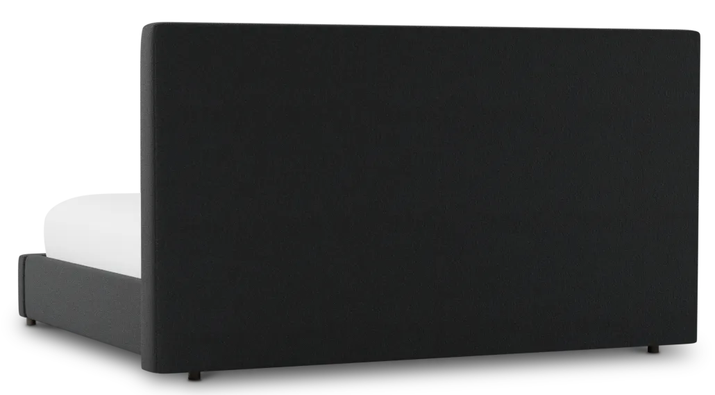 Grayton Elite Black 54" Upholstered Platform Bed