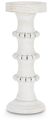Brock White 13" Candle Holder