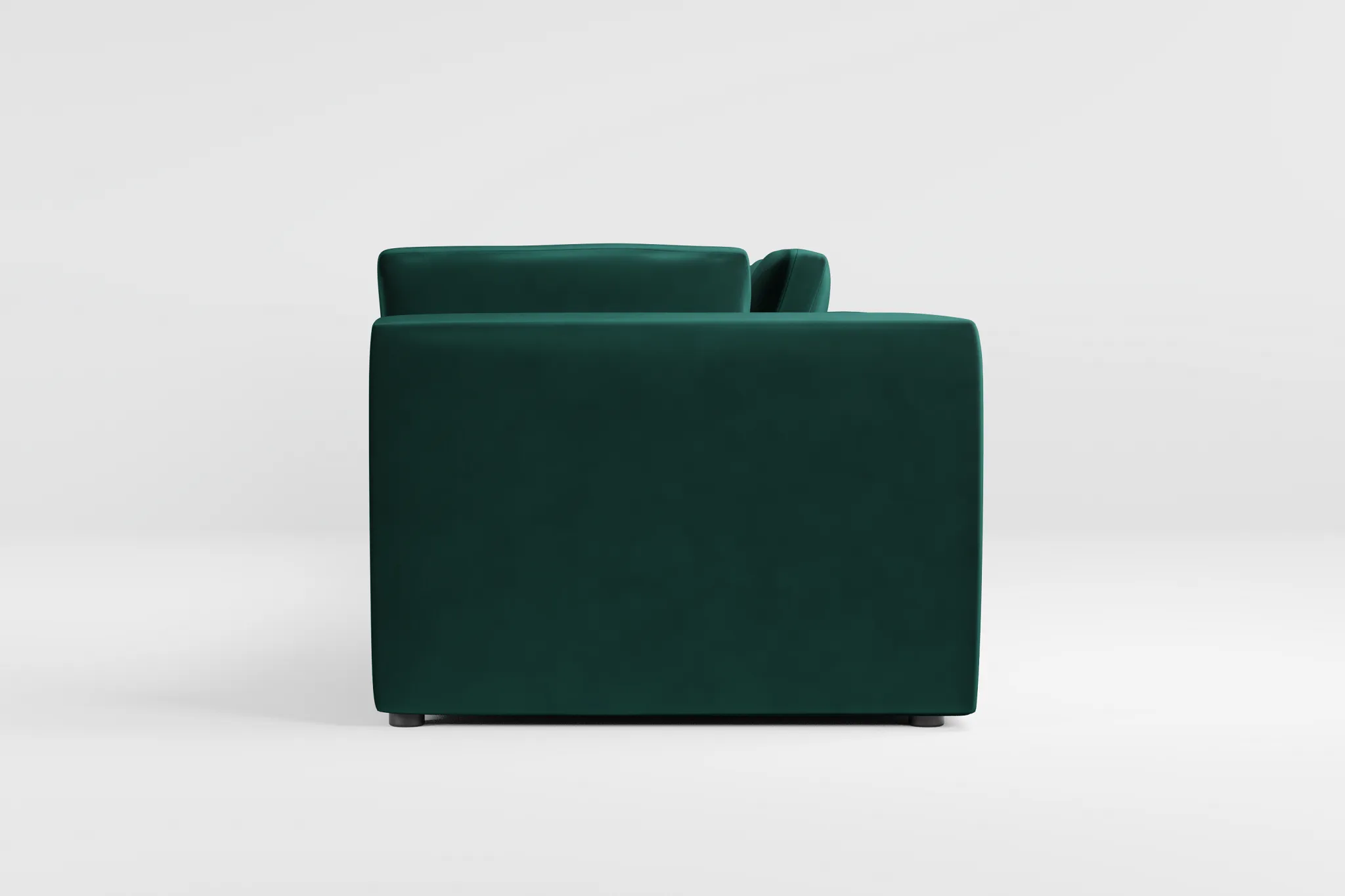 Destin Joya Green Velvet 3-piece Modular Sofa