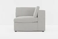 Destin Maguire Gray Fabric Corner Chair