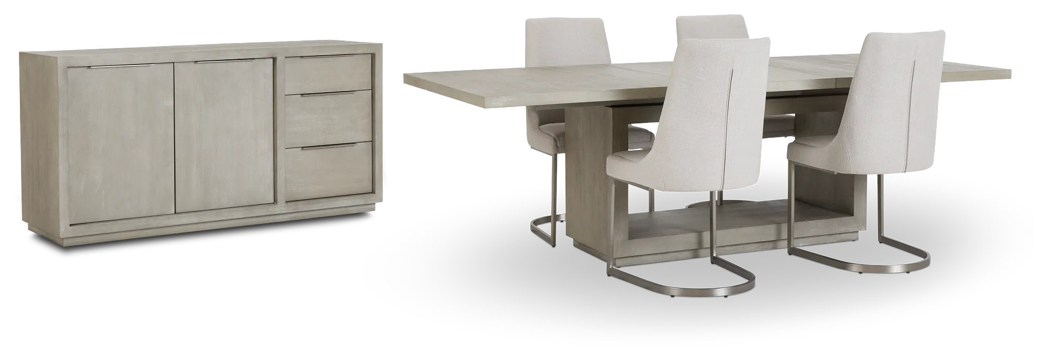 Madden Light Tone Rect Dining Room