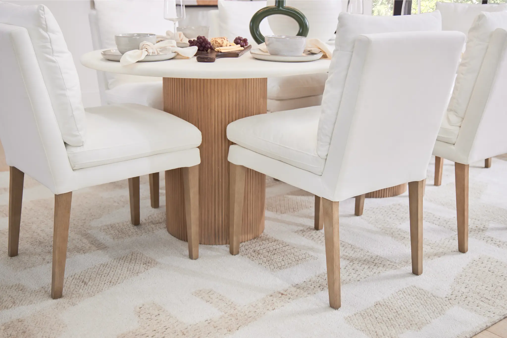 Nixon White Upholstered Side Chair Nixon White Upholstered Side Chair