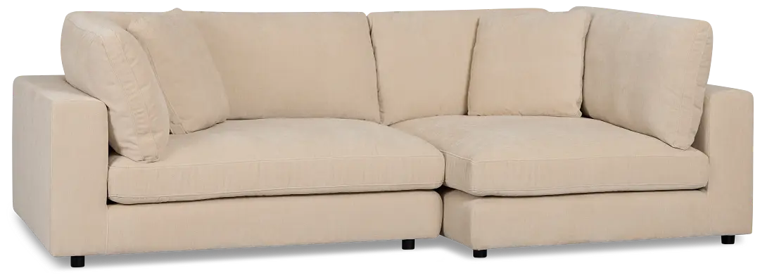 Lounge Light Beige Fabric Right Chaise Sectional Lounge Light Beige Fabric Right Chaise Sectional