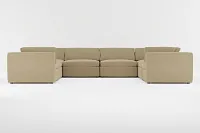 Destin Elite Taupe Fabric 8-piece Modular Sectional