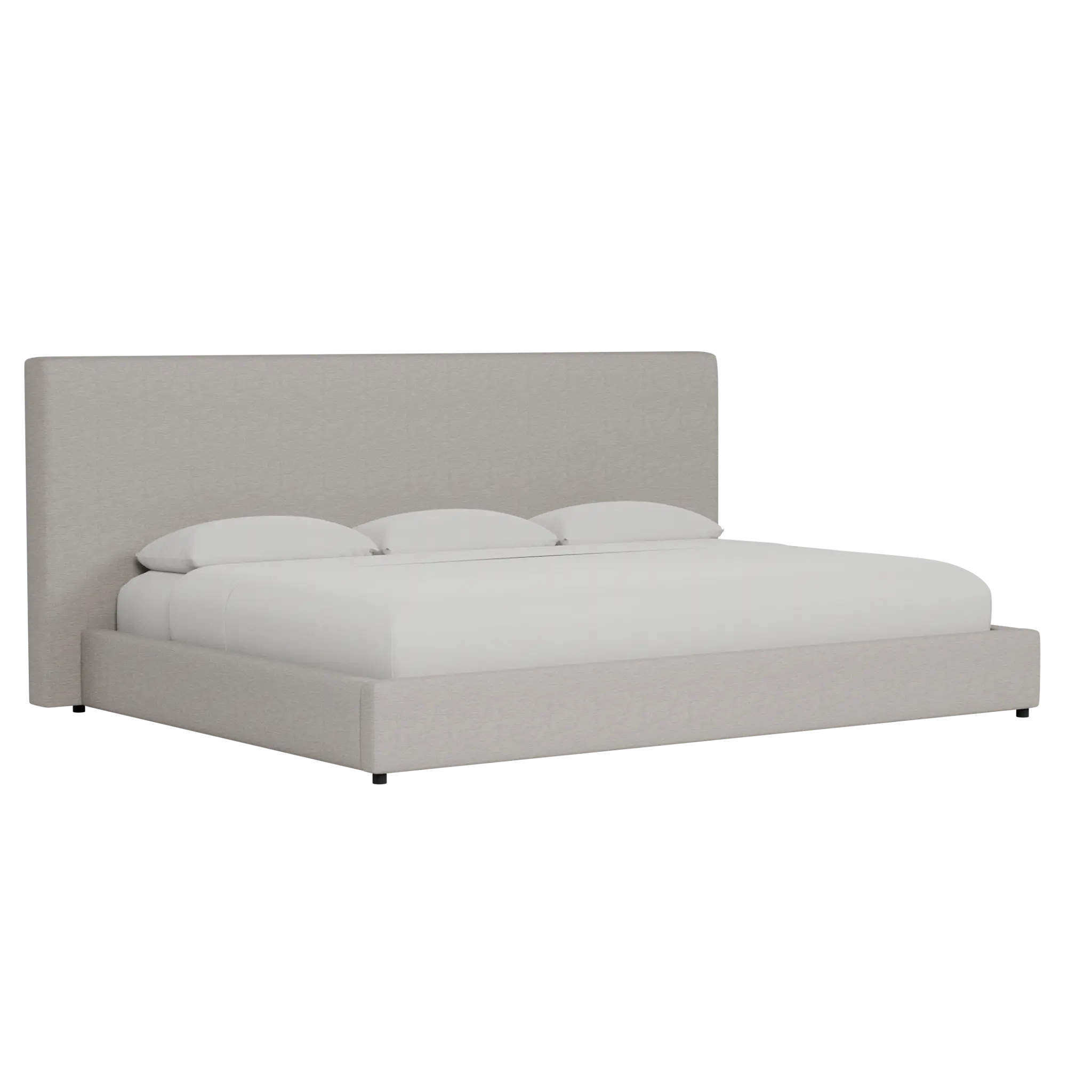 Grayton Maguire Pewter 54" Upholstered Platform Bed Grayton Maguire Pewter 54" Upholstered Platform Bed