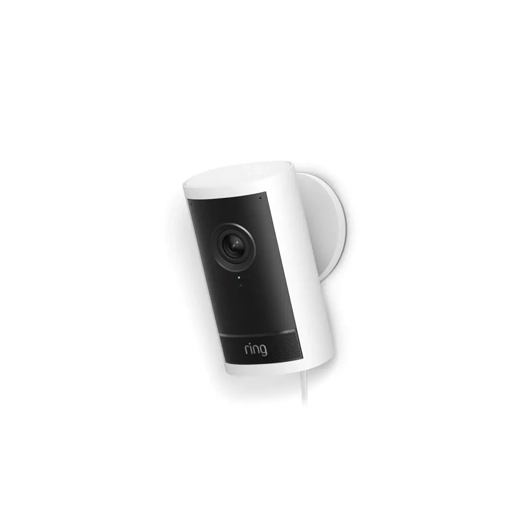 Ring Cam Pro Plug In White Outdoor Security Cameras Ring Cam Pro Plug In White Outdoor Security Cameras