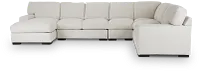 Veronica White Down Large Left Chaise Sectional