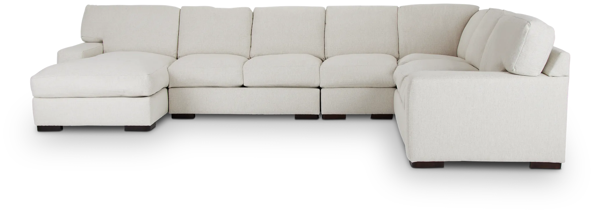 Veronica White Down Large Left Chaise Sectional