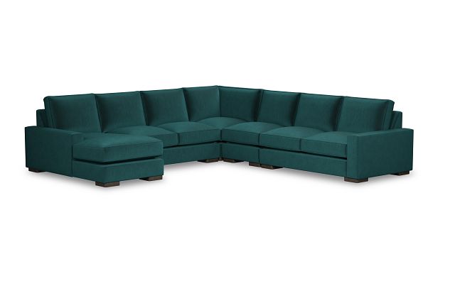 Edgewater Joya Teal Large Left Chaise Sectional