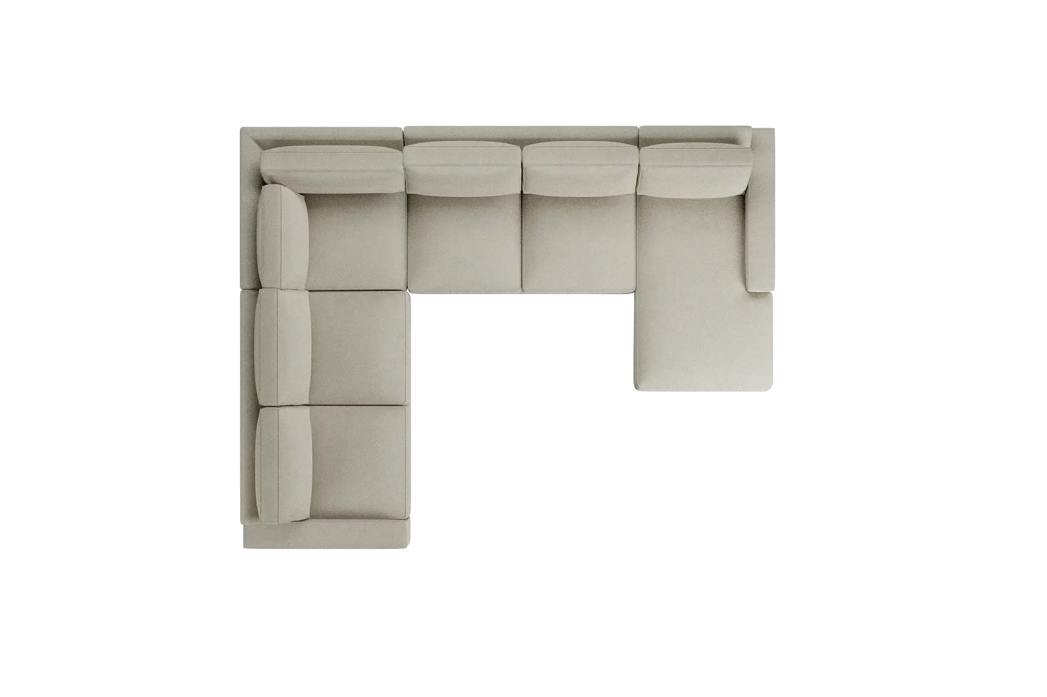 Edgewater Suave Beige Medium Right Chaise Sectional Edgewater Suave Beige Medium Right Chaise Sectional