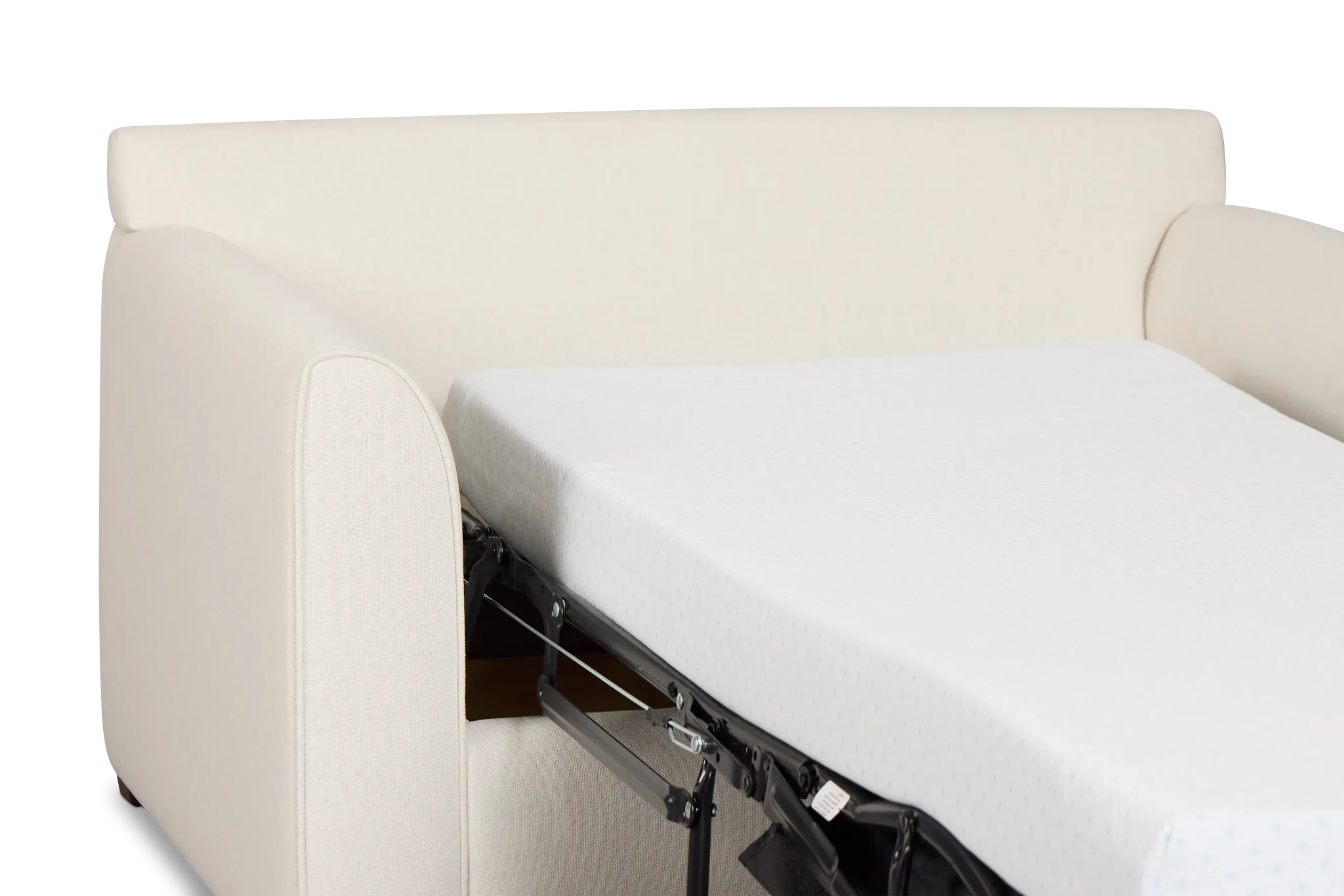 Tate Light Beige Fabric Memory Foam Sleeper