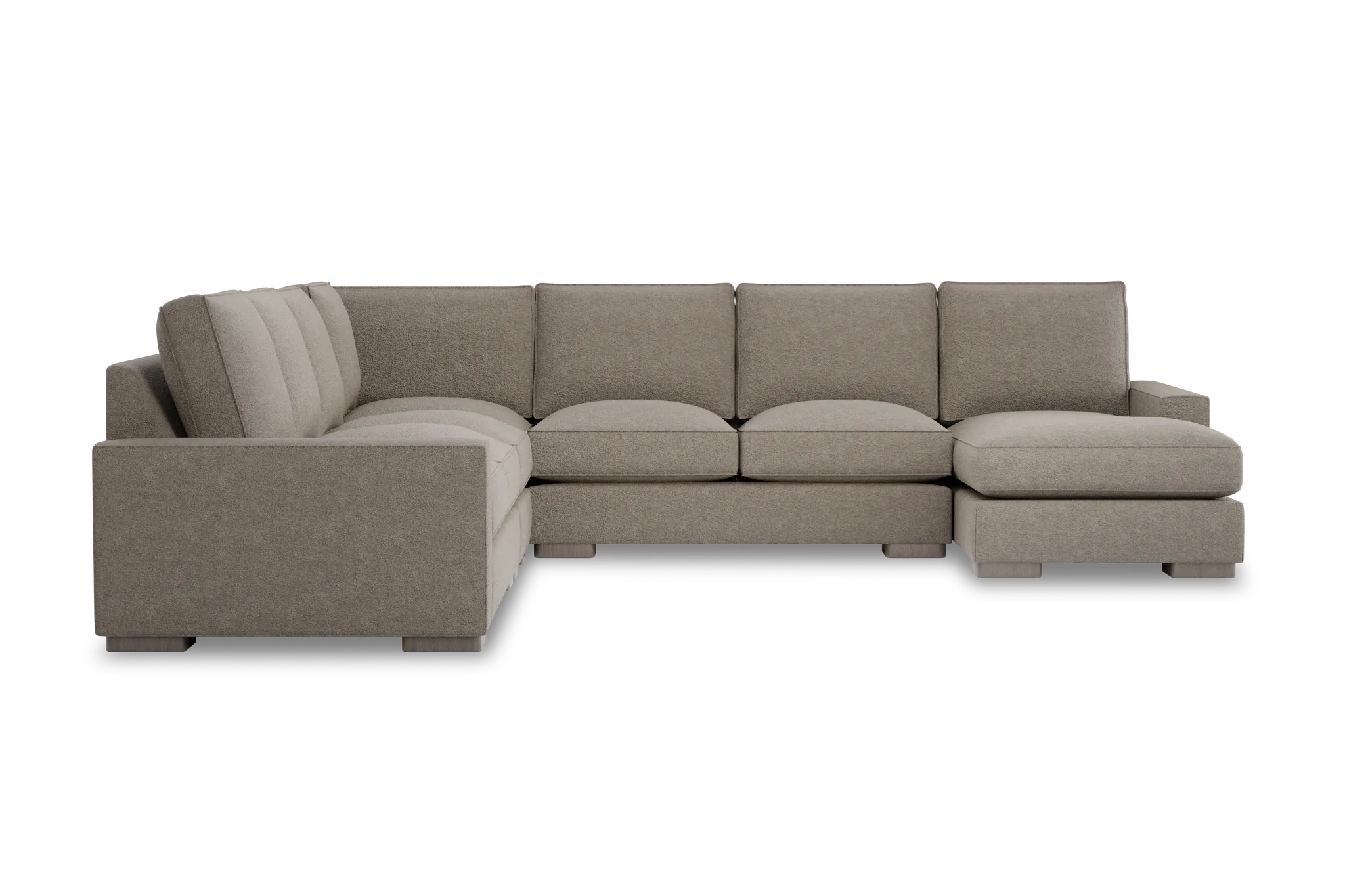 Edgewater Elite Brown Large Right Chaise Sectional