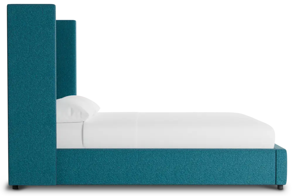 Captiva Elite Teal 60" Upholstered Shelter Bed Captiva Elite Teal 60" Upholstered Shelter Bed
