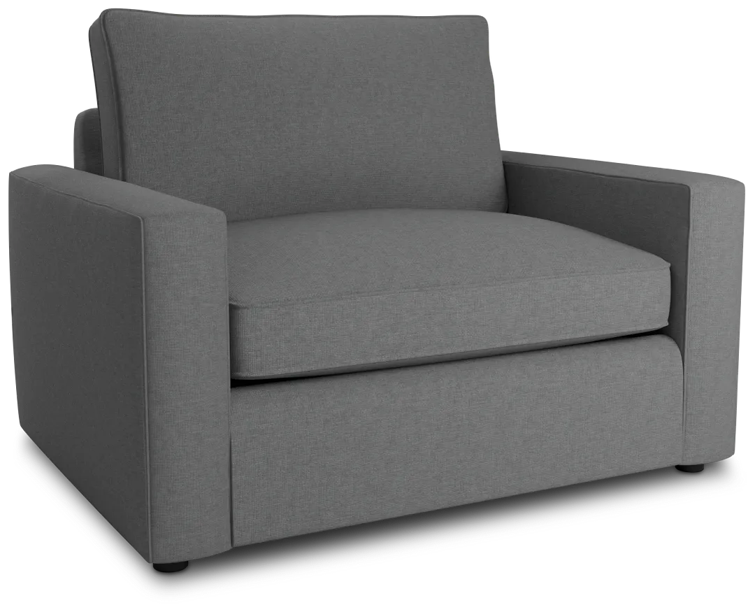 Siesta Suave Gray Fabric Cooling Memory Foam Sleeper
