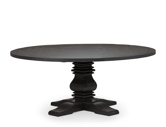 Hadlow Black 72" Round Table
