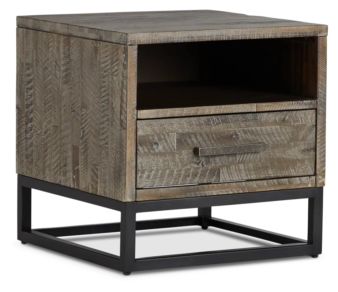 Hayes Light Gray End Table