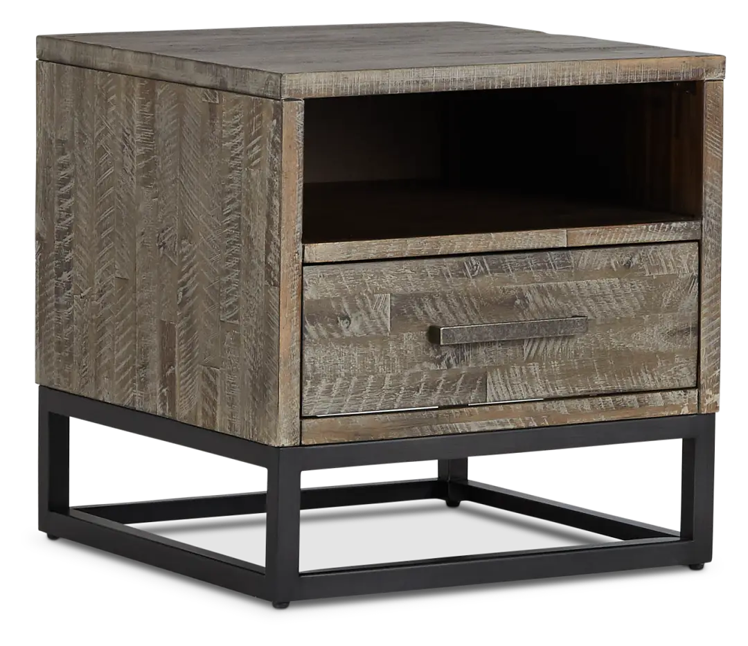 Hayes Light Gray End Table Hayes Light Gray End Table